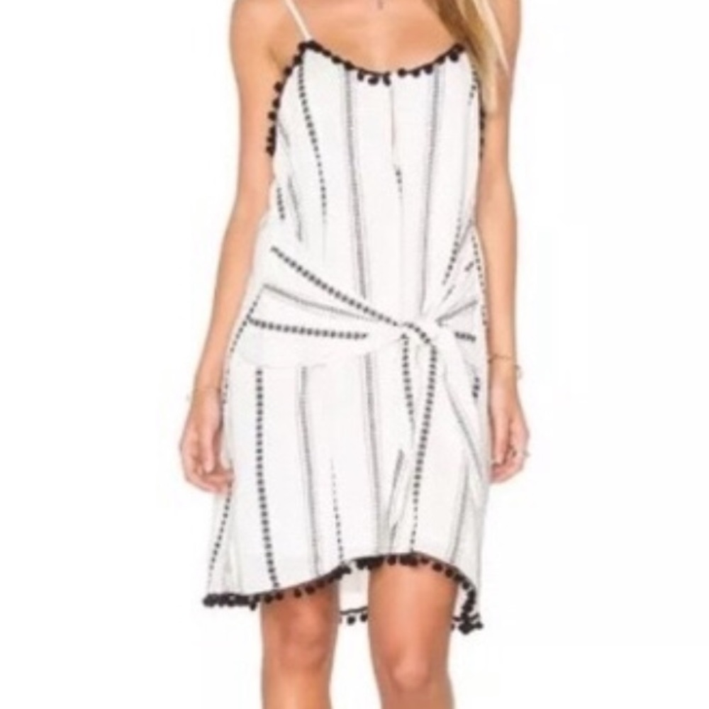 Tularosa Front Tie Pom Pom Dress